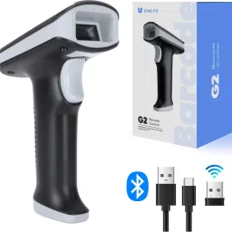 OnlyU 2D & 1D Barcode Scanner (QR Code & Barcode) Bluetooth, 2.4GHz Wireless & Wired (Rechargeable)| Induction Scanning with Built-in Illumination Light |Strong ABS 2D Camera Barcode Scanner-23