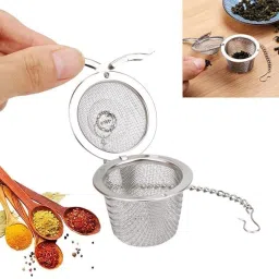 drupe Small Net Mesh Style Easy Loose Leaves Green Tea Filter Pot Infuser - 4 cm. Tea Strainer image 5