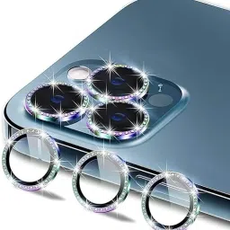 Vinylzone Iph 11/11 Pro/12/12 Pro Rainbow Diamond Camera Ring Lens Protector Anti Scratch Tempered Glass Camera Rig-picture-12