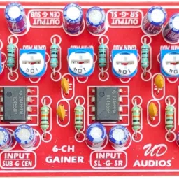 6 Channel Gainer Board,All Channel Gain Adjustable Use in RC4558 IC,DC15V to 40V Electronic Components Electronic Hobby Kit-image-34