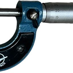 Outside Manual Micrometer, Baked-Enamel Finish, 0-25mm Range, 0.01mm Micrometer Screw Gauge-11