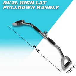 insp Dual High Lat Pulldown Handle Pulldown Bar | Cable Machine Attachment Lat Pulldown image 2
