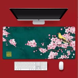 Marrone ,Large Non-Slip Rubber Base Mousepad Computer Laptop Desk Pad Non Slip Base Mousepad-image-4