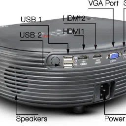XElectron CL760 Full HD 1080P Resolution (4K Support) 250 inch Display Bluetooth 6800 lm LED Corded Portable Projector image 3