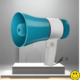 Handheld Megaphone with Siren, Microphone & Rechargeable for Outdoor EventsA423 Megaphone Portable Megaphone Siren Loudspeaker Function &Long Battery BackupE423 Outdoor PA System-15