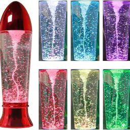 Rocket Shaped Tornado LED Color Changing Night Lamp-20