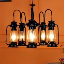 decorativeray Gaze Black Glass Shaded Chandelier-picture-46