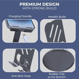 ALORNIKA metal Mobile Stand for Table 360° Rotatable Phone Stand Desk Mobile Holder Mobile Holder image 2