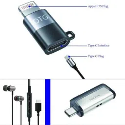 Ravbelli USB Type C, Lightning OTG Adapter image 3
