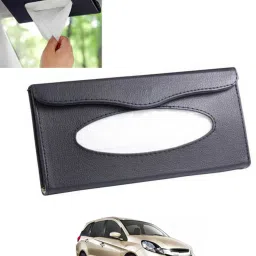 Universal Leatherite Rectangle Black Tissue Box For Car/office/Home-188 Vehicle Tissue Dispenser-image-37