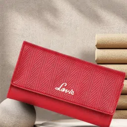 Women Casual Red Artificial Leather Wallet-image-56