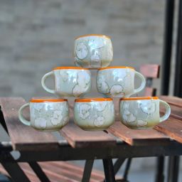 Pack of 6 Bone China Tea cup set of 6 for Home/Office/Gifts-image-32