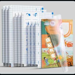 30Pcs Transparent Paper Sticker Book Protective Cover Film Clear Matte for Craft Book Cover-image-27