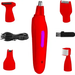 KME New Best Professional High Quality Most powerfulL Rechargeable Nose Trimmer Shaver For Men, Women-image-14