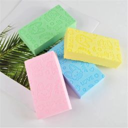 Exfoliating Bath Scrubber Sponge For Shower & Massager Multicolor-Pack of 2-image-57