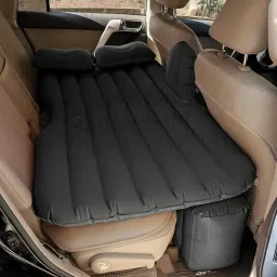 Black Heavy material Car Air Mattress With Pump & 2 Pillow|Travel,Picnic,Pool Car Inflatable Bed-15