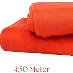 SARDAR EXCLUSIVE 4.50 Dark Orange Medium Weight Soft Rubia Voile Pure Cotton Sikh Turban Pagri Solid Pagri-image-3