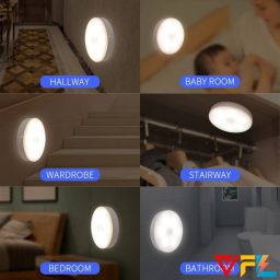 VFL Motion Sensor Light for Home, Wardrobe, Bedroom, Kitchen and More Smart Sensor Light Body Induction Lamp Smart Sensor Light Motion Sensor Light image 3