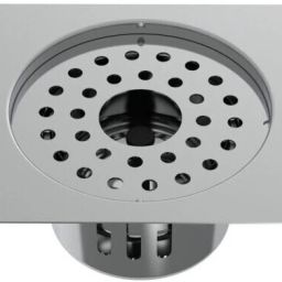 Viking Drain with Cockroach Trap Square - Stainless Steel 304-Length & Width 150mm Width 150mm (6”) Polished Finish with Hole for Waste Pipe-11