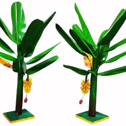 16 inches Banana Trees for Pooja Decoration - Artificial Banana Trees Artificial Plant-34