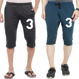 diwazzo Graphic Print Men Three Fourths-picture-11