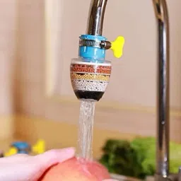 Multicolour Water Filter Faucet With Lock Clip (5 Layer) (Pack of 3) Tap Mount Water Filter-42