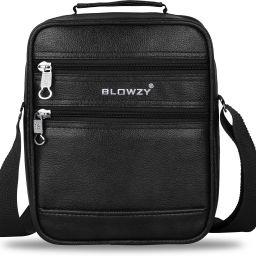 Black Men Sling Bag Mini Sling Bag for Men and Women, Small Passport Travel Bag-image-26