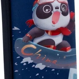 carinsta 3D Panda Cover Zipper Pencil Pouch CI690 Geometry Box-picture-3