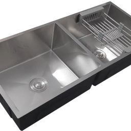 Reputed Double Bowl Kitchen Sink 37x18x10 Inch Vessel Sink-image-73