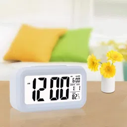 Digital White Clock-2