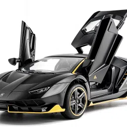Die-Cast Sports Car Toy with Sound, Light, Opening Doors & Pull-Back Action-18