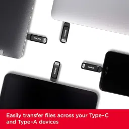 SanDisk DUAL DRIVE GO USD TYPE-C 128 GB OTG Drive Compatible with Desktop Computer, Laptop, Netbook, Mobile USB 3.1 Plastic Case image 3