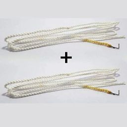 (PACK OF 2) White Nylon Pedal round Sewing Machine Belt Sewing Kit-17