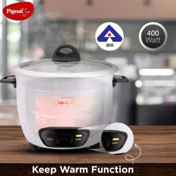 pigeon JOY SINGLE POT AUTOMATIC MULTI COOKER WARMER Electric Rice Cooker with Steaming Feature image 5