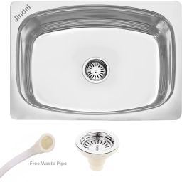 JINDAL (24×18×9) Stainless Steel kitchen Sink 304 Grade Stainles Steel 10 year warranty Vessel Sink-image-64