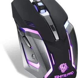 Enter Ignite Pro Gaming Mouse and Keyboard Combo with 6 Button Mouse and Rainbow ligh Combo Set image 4