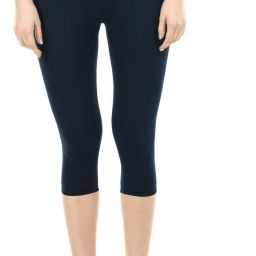 Cotton Lycra Super Women Black Capri-image-29