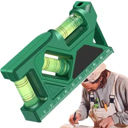Magnetic Leveler Tool For Precision And Utility Magnetic Level Tool with 3 Bubble Vials and Scale for Horizontal Vertical Angles Magnetic Torpedo Level-32