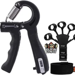 (Assorted Color)Adjustable Counter Hand Grip Strength& Finger Stretcher(Packof2) Hand Grip/Fitness Grip-12