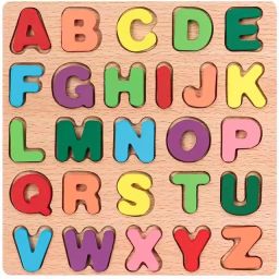 Wooden ABCD Alphabet Learning Educational Puzzle Board Toy for 2 - 5 Years Kids-picture-41