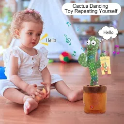 kavana Dancing Cactus with Lights Up Talking Singing Toy image 3