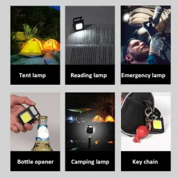 lovmoto Small LED Flashlight COB Rechargeable Keychain Q70 LED Lantern image 5
