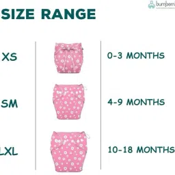 bumberry New & Improved Smart Nappy (SM |4-9 mths) Cloth Diaper For Just Borns Kit 1 image 3
