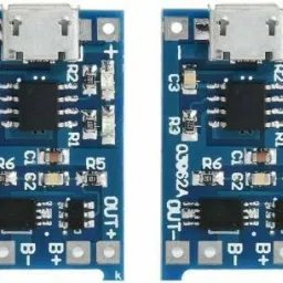 2 Pcs TP4056 Micro USB 5V 1A 18650 Lithium Battery Charger Module Charging Board With Protection (Pack of 2) Electronic Components Electronic Hobby Kit Power Supply Electronic Hobby Kit-image-77
