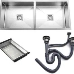 Undermount Stainless Steel Kitchen Sink Single Bowl Heavy Duty 37" X 18" X 10" DOUBLE BOWL KITCHEN SINK (MATTE FINISH) Vessel Sink (MATT) Vessel Sink-image-74