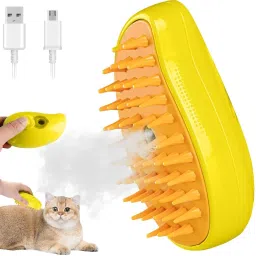 Steam Brush for Cats and Dogs, 3 In 1 Steamy Pet Brush Electronic Comb forDog & Cat, Dog-27