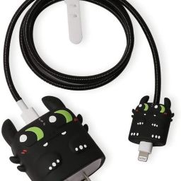 Jape Silicone Protective Case for Apple 20W & 18W iPhone Adapter Charger, Black Cable Protector-image-10