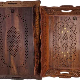 Tray| Serving Tray| Multipurpose Tray| Tray set of 2| Office Tray| Plate | Kitchen Tray| Tray set| Tray wooden| Gift item Tray-20