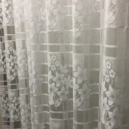sr collection 152 cm (5 ft) Net Semi Transparent Window Curtain (Pack Of 2) image 2