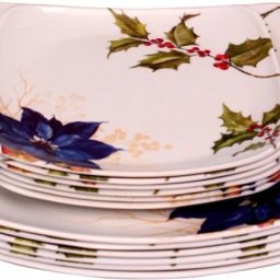 SQUARE LITO MODEL NO-006,10 INCH FULL AND 7 INCH HALF DINNER PLATE SET 12 PCS OF MELAMINE Dinner Plate-image-31